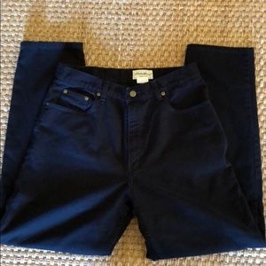 Eddie Bauer black straight leg jeans.